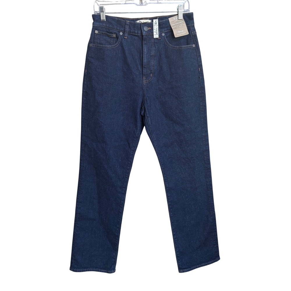 NWT Madewell The 90s Straight Leg Jeans in Rinse NM187 Size 28 High Rise Denim